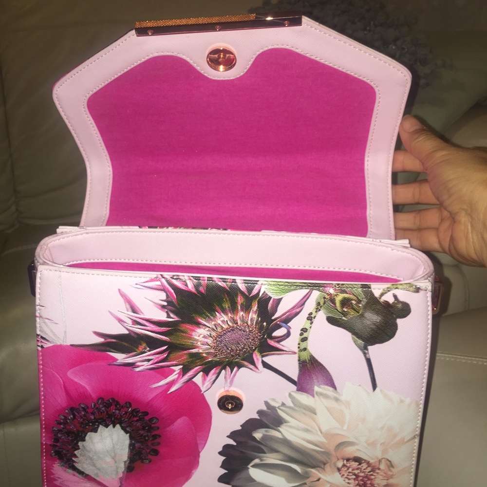 Ted Baker Paulet Floral Printed Shoulder Bag Gem